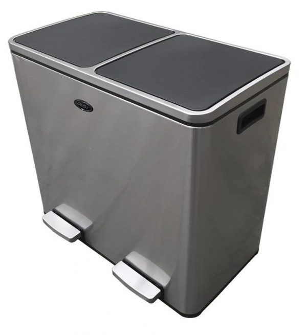 Bote Doble de Acero Inoxidable con Pedal