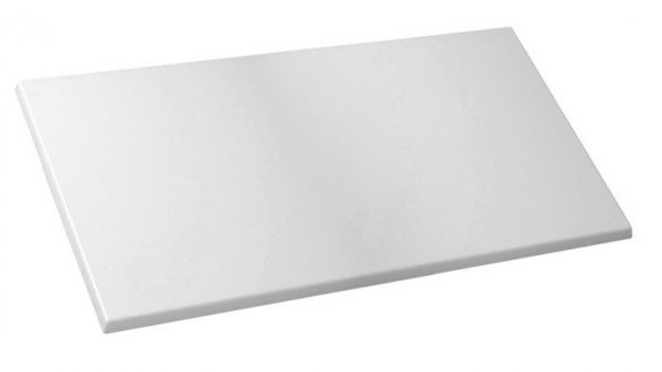 Cubierta Rectangular Blanca para Mesa de Restaurante