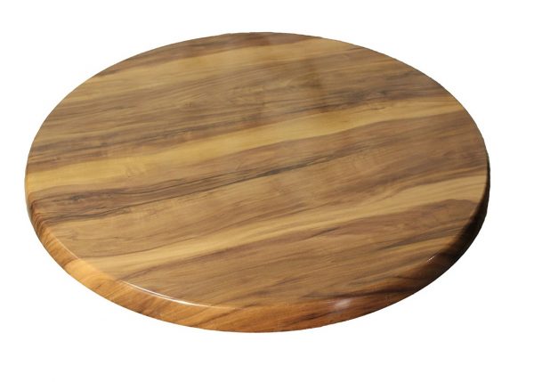 Cubierta Redonda Indian Rosewood para Mesa de Restaurante o Bar
