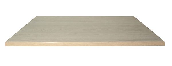 Cubierta Rectangular Roble Blanco para Mesa de Restaurante