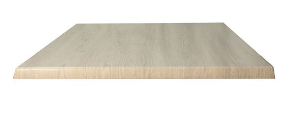 Cubierta Cuadrada Roble Blanco para Mesa de Restaurante