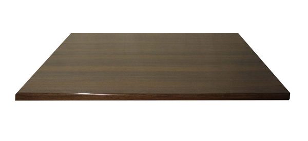 Cubierta Rectangular Roble Oscuro para Mesa de Restaurante