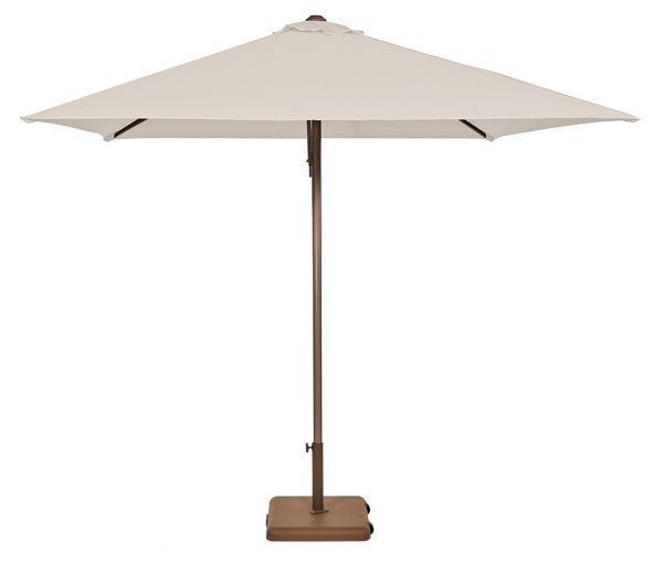 Parasol EOLO con Poste Taupe para Zona de Piscina, Terraza o Playa
