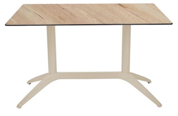 Mesa Quatro Duo Fix Rectangular para Cafetería, Restaurante o Terraza