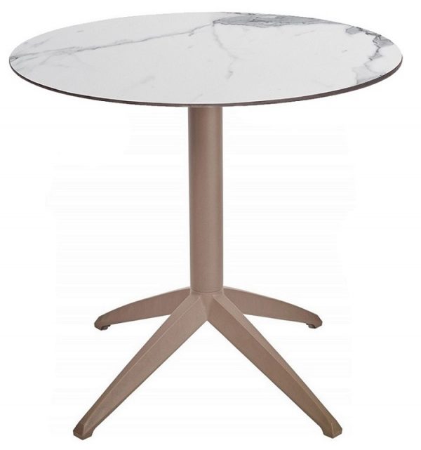 Mesa Quatro Fix Redonda para Cafetería, Restaurante o Terraza - Imagen 2