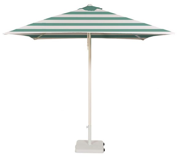 Parasol EOLO con Poste Blanco para Zona de Piscina, Terraza o Playa