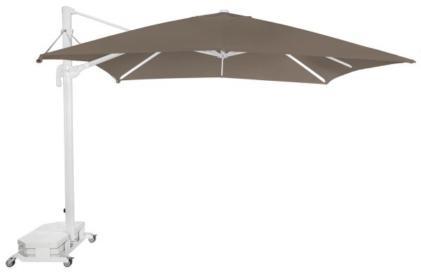 Parasol FLEXO con Poste Blanco para Zona de Piscina, Terraza o Playa - Imagen 4