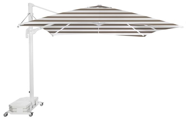 Parasol FLEXO con Poste Blanco para Zona de Piscina, Terraza o Playa - Imagen 8