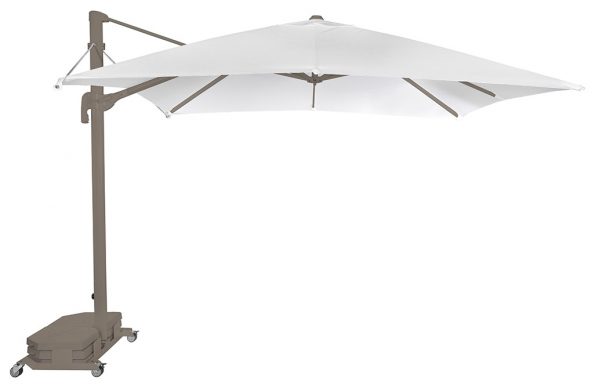 Parasol FLEXO con Poste Taupe para Zona de Piscina, Terraza o Playa