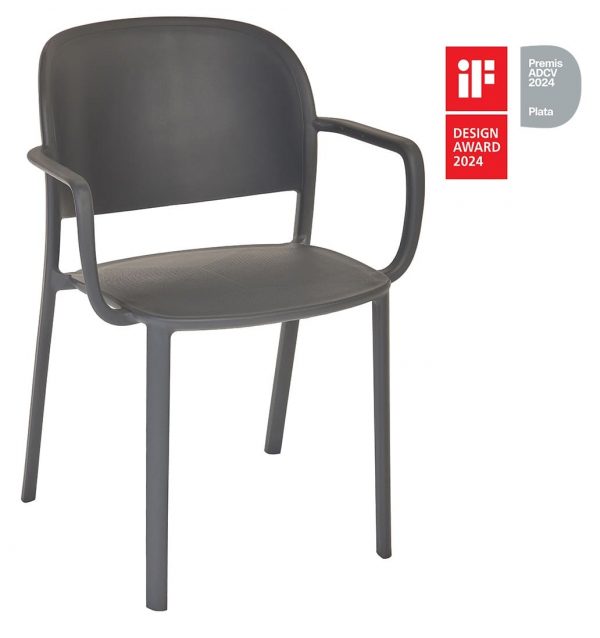 Silla Trena con Brazos para Cafetería, Restaurante o Terraza